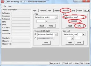 CDMA workshop - security tab