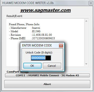 telecharger huawei modem code writer