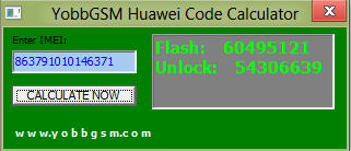 huawei unlock v4 code calculator