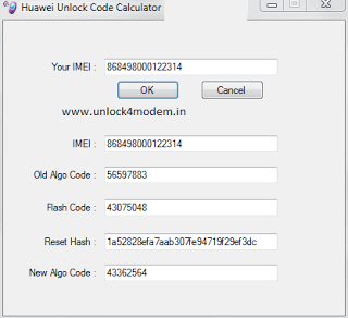 Desktop Version Huawei New Algo Unlock Code Calculator For Modems and Routers Download