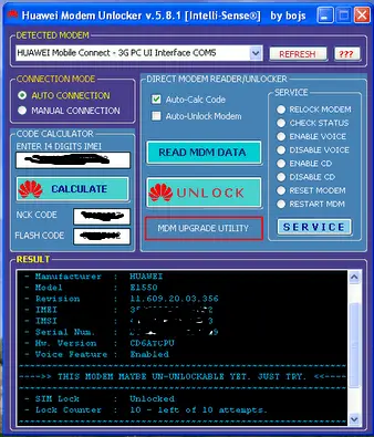 Huawei modem unlocker by bojs latest version