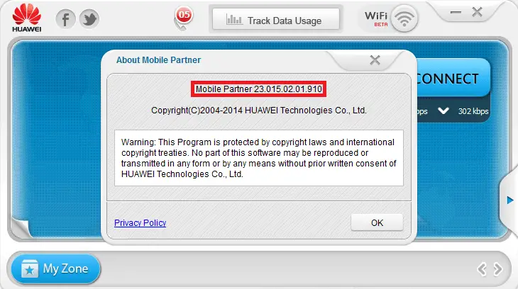 how to flash mobile partner last version on Huawei e303h