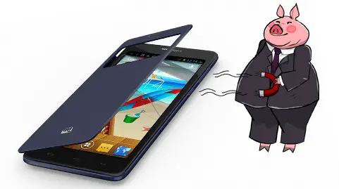 Micromax Canvas Doodle 3 Phablet - Magnetic Cover