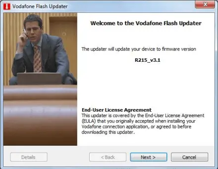 R215 firmware update - Vodafone Flash Updater