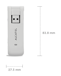 Alcatel OneTouch X310 USB Data Card Dimension