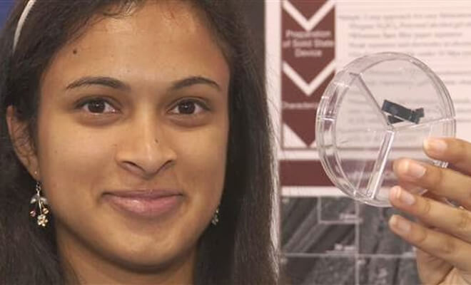 Eesha Khare revolutionary device - super-capacitor device