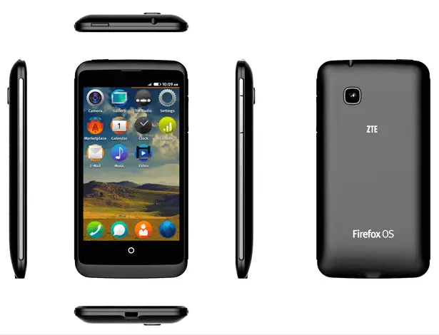 ZTE Open C Firefox OS Smartphone - dimensions