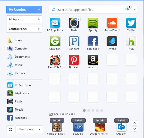 Pokki - A freeware tool For Windows 8 to get start menu back