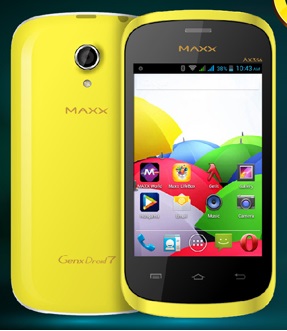 Maxx GenxDroid7 AX356 Dual-SIM Android Smartphone Launched at Rs 3696