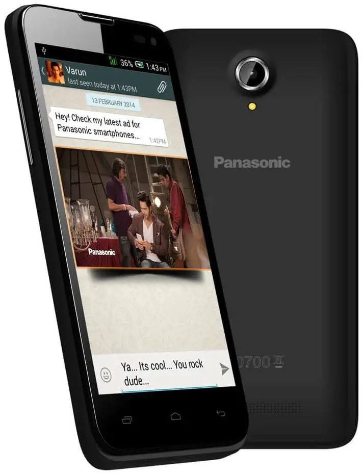 Panasonic T41 Dual SIM Android Mobile Phone in India