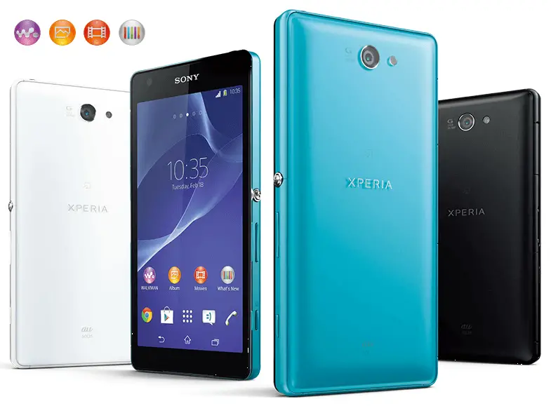 Sony Xperia Z2a Android KitKat Smartphone in Taiwan
