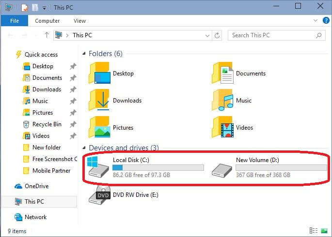 map a local folder to a drive letter