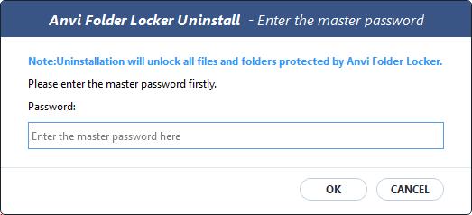 Anvi Folder Locker - Master Password