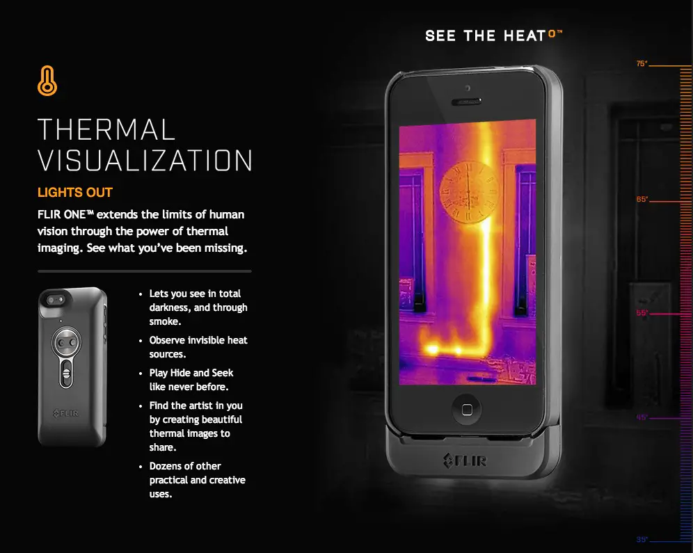 FLIR Systems announces FLIR ONE thermal camera for iPhone ...