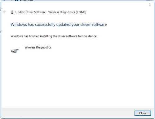Windows has successfully updated your driver software