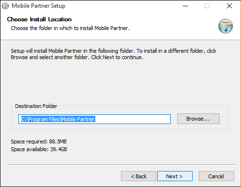 Browse install location