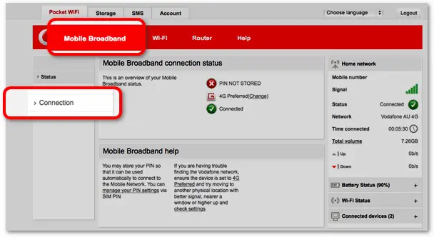 vodafone mobile broadband setup