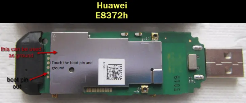 Huawei E8372h Boot Pin