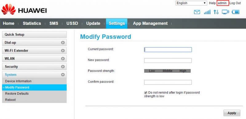 Modify Password