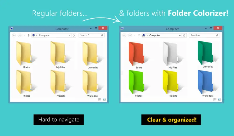 Folder Colorizer: A Freeware to Color Windows 7/8/10 Folders ...