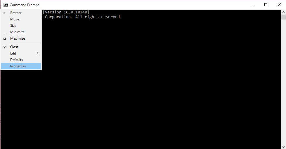 windows 10 command prompt list function
