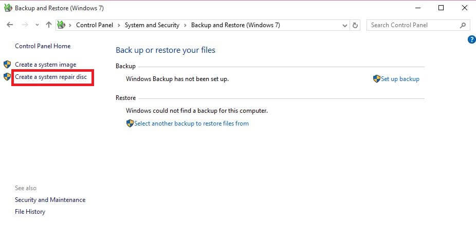 How to create your own Windows 10 System Repair Disc? | RouterUnlock.com