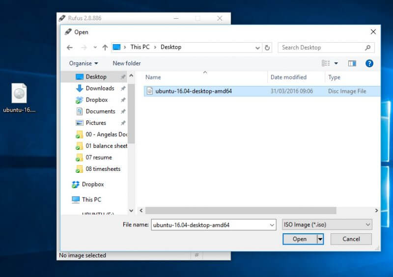 windows 10 make bootable usb from iso ubuntu