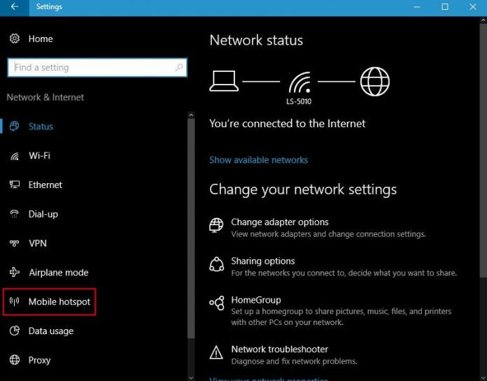 How to Create Mobile Hotspot, Change Hotspot Name & Password in Windows 10?