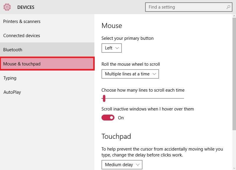 mouse scroll jumps windows 10