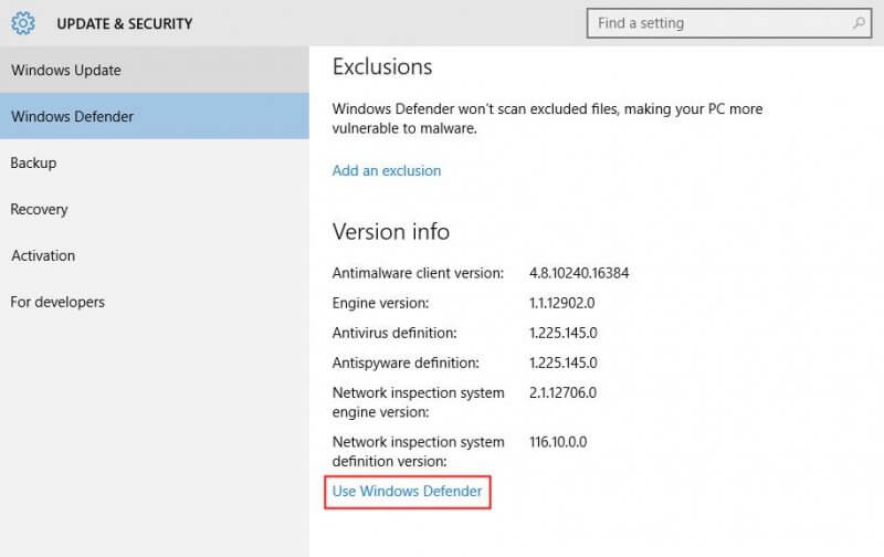 download windows defender for windows 10