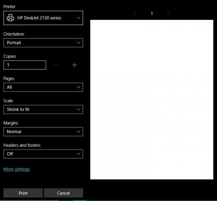 How to Enable Windows 8’s MetroStyle Print Panel in Windows 10