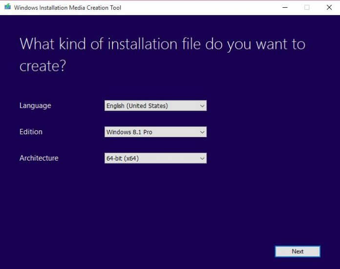 Windows Installation Media Creation Tool lets you create Installation